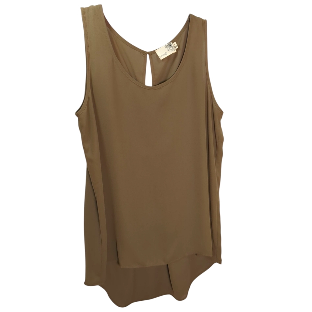 Anthropologie Everleigh Chocolate Brown Top / Blouse SZ Small